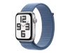 Apple Watch SE GPS 44mm hõbedane Aluminium Case with Winter sinine Sport Loop Apple