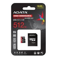 Adata mälukaart mSD HighEnd 512GB UHS1 U3 V30 A2 100/85MB/s+Ad