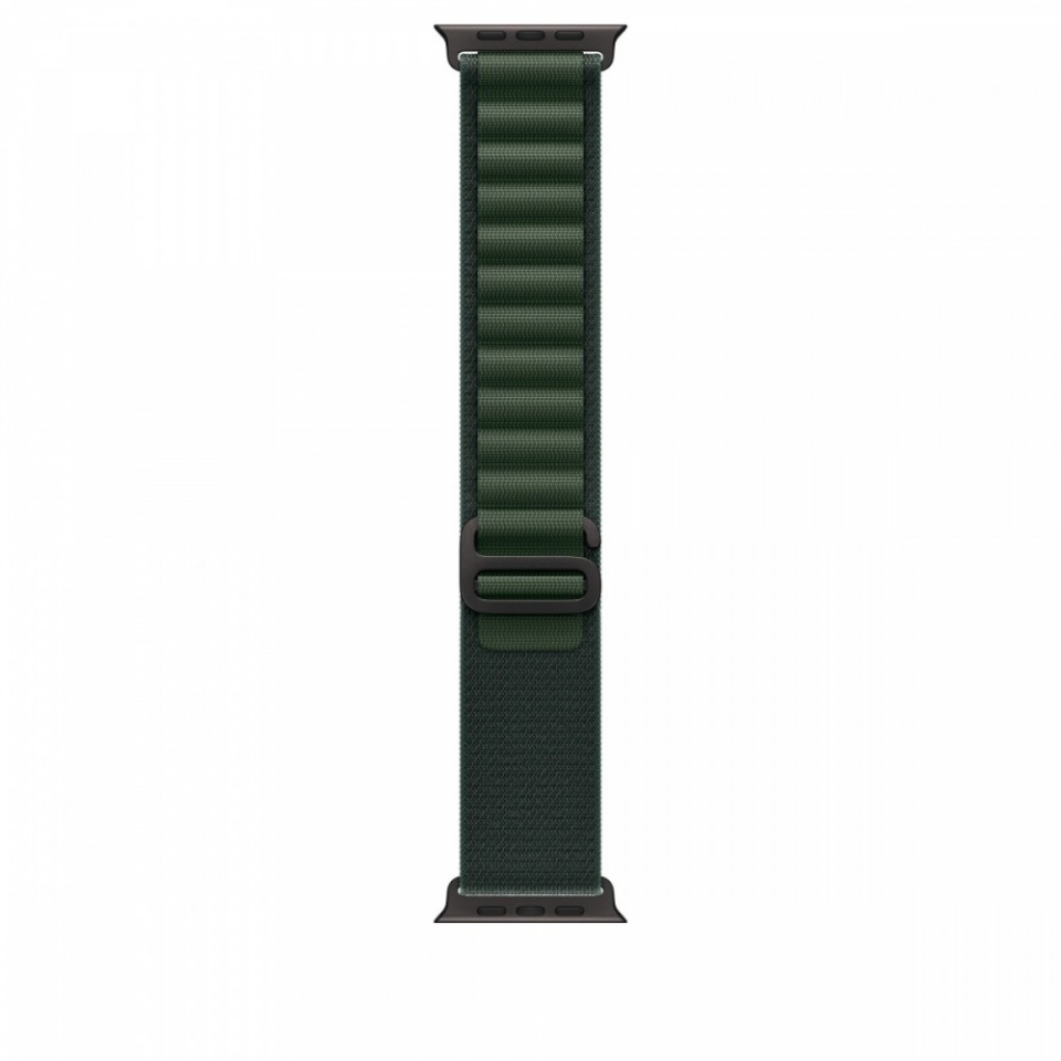 Apple kellarihm Watch Dark Green Alpine Loop 49 mm - M - Black Titanium Finish