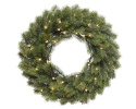 Everlands jõulupärg Winnipeg Pine Wreath with Lights, soe valge