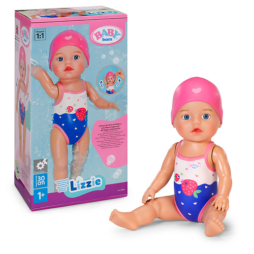 ZAPF nukuriided Baby Born Schwimmende Lizzie 30cm