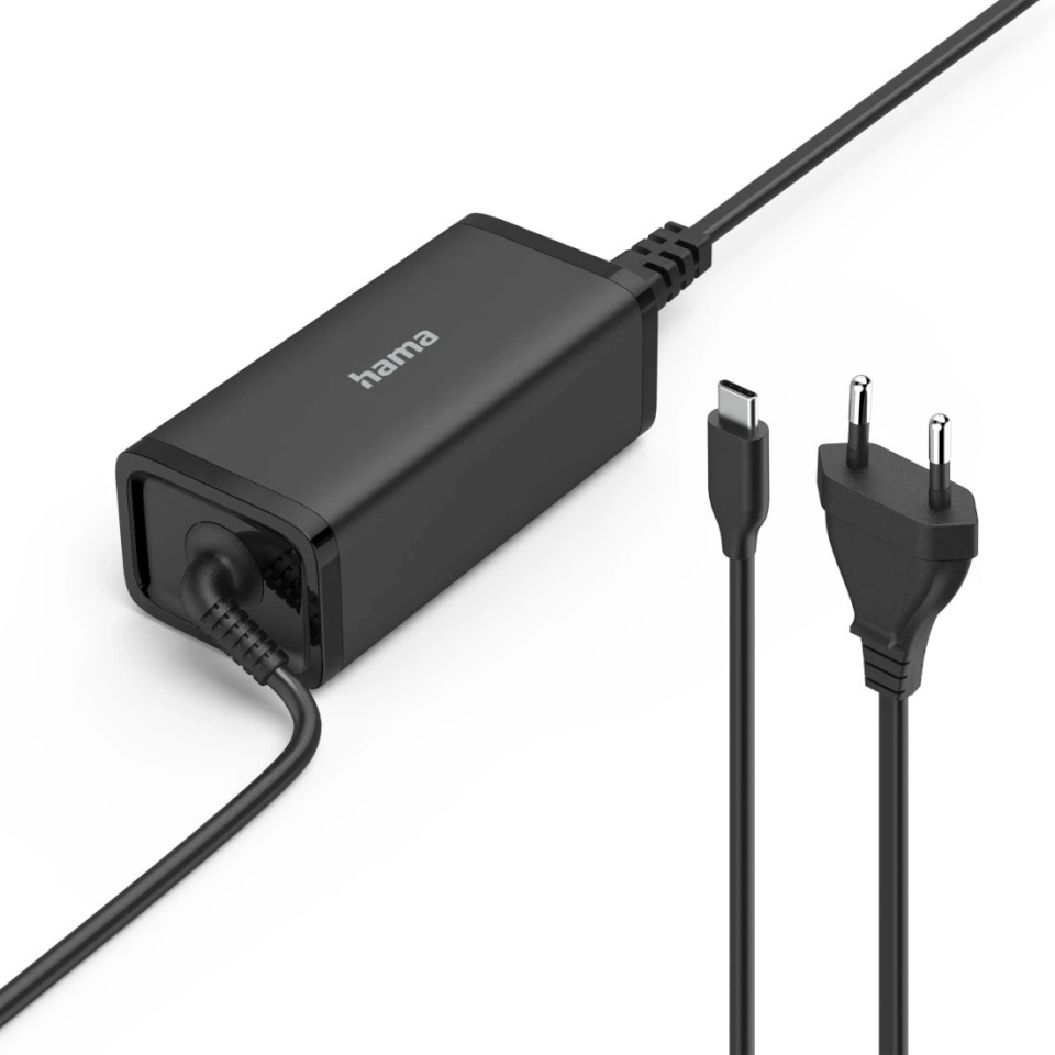 Hama vooluadapter, GaN, USB-C, PD 5-20V/100W