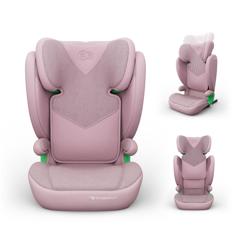 KINDERKRAFT turvatool 15-36kg JUNIOR FIX 2 PLUS, 100-150 cm., Pink, KCJUFI20PNKPL0N