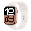 Apple Watch Series 10 GPS 46mm Pink Gold Aluminium Case with Light Blush Sport Band - M/L