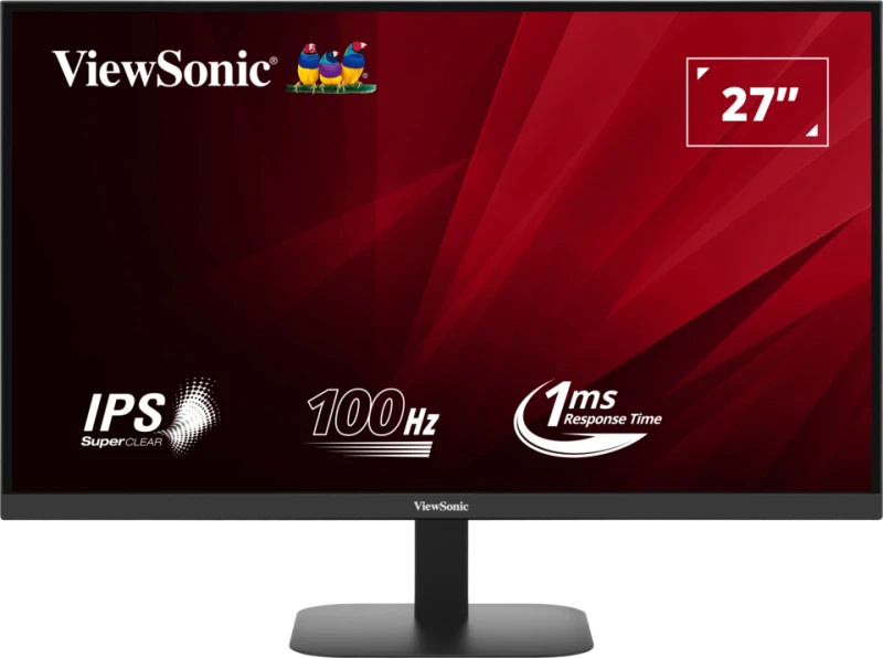 Viewsonic monitor viewsonic va2708-2k-hd 27" 4k IPS, QHD, 100hz matte, 1Ms, tilt, must va2708-2k-hd