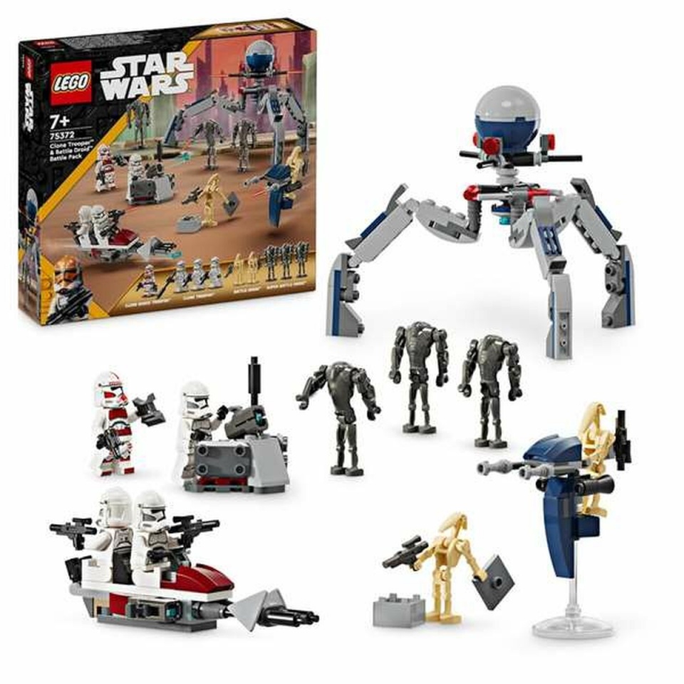 Lego klotsid konstruktor Star Wars 75372 Clone Trooper & Battle Droid Mitmevärviline