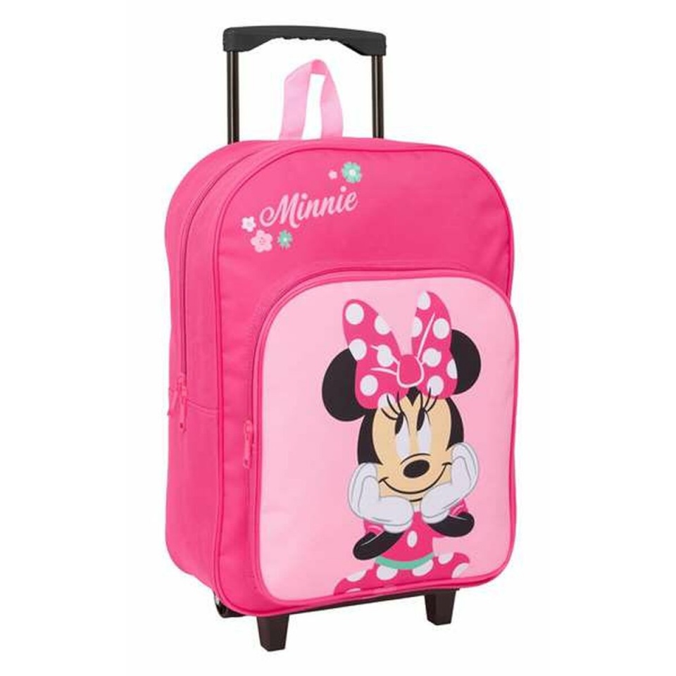 Disney ratastega koolikott roosa 32x42x14cm
