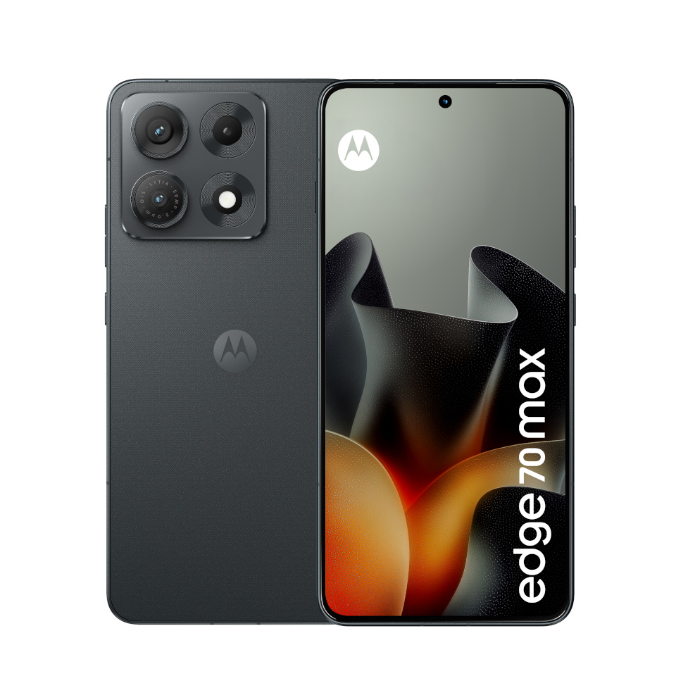 Motorola mobiiltelefon edge 70 max 256GB (Dark Shadow, Android, 8 GB)