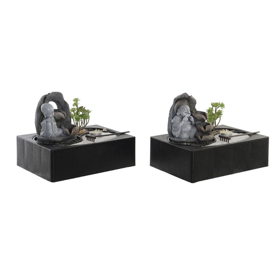 DKD Home Decor purskkaev Buddha Vaik Idamaine 29x21x23cm (2tk)