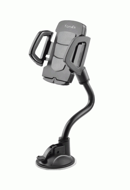 Fonex Tube universaalne autohoidik, pikk 21cm kuni 6,5" must