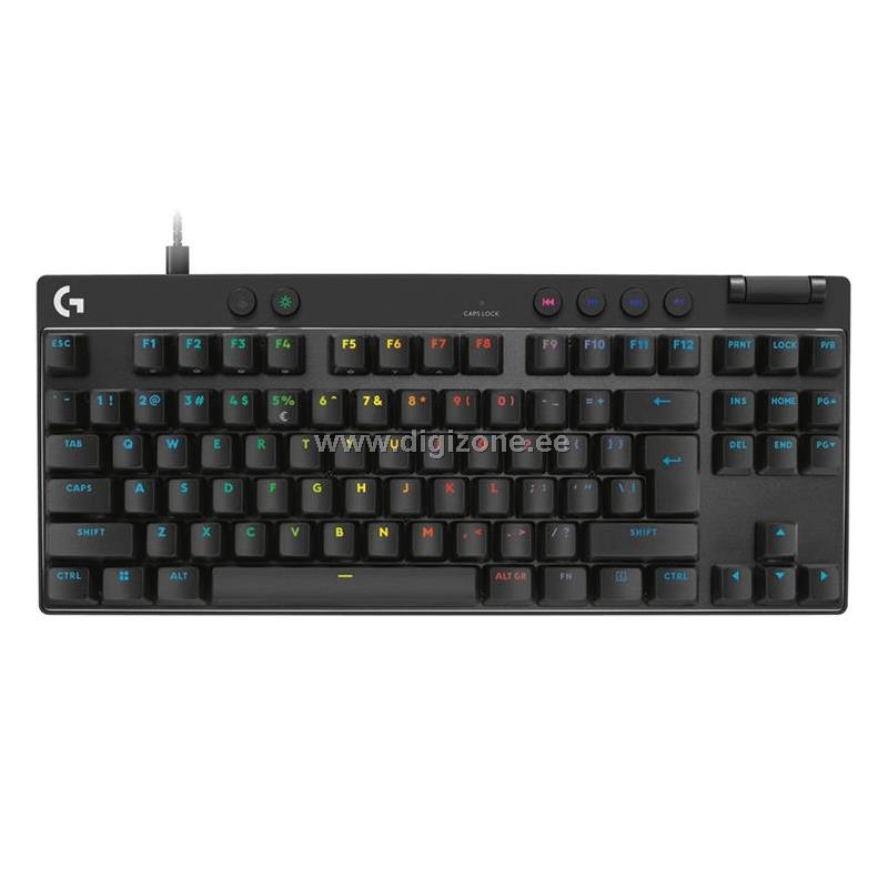 Logitech klaviatuur Pro X TKL Rapid US, must