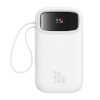 Baseus akupank Powerbank QPow 2 20000mAh 30W 2xUSB-C (valge)