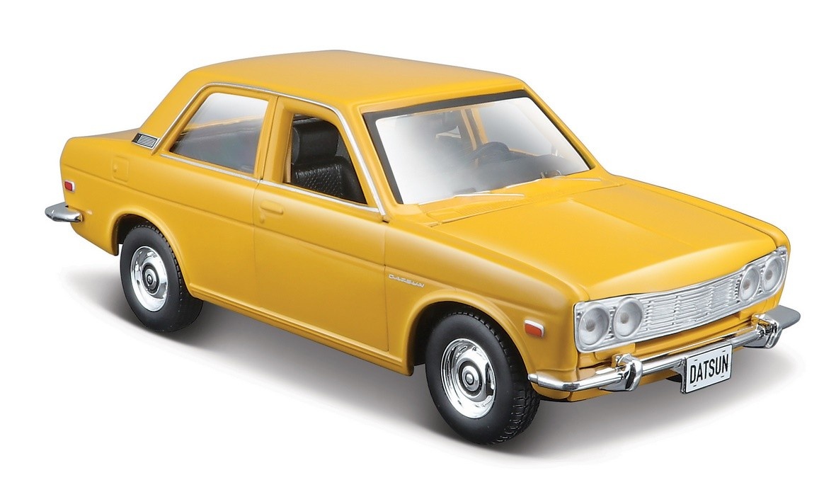 Maisto Composite model Datsun 510 1971 kollane 1/24