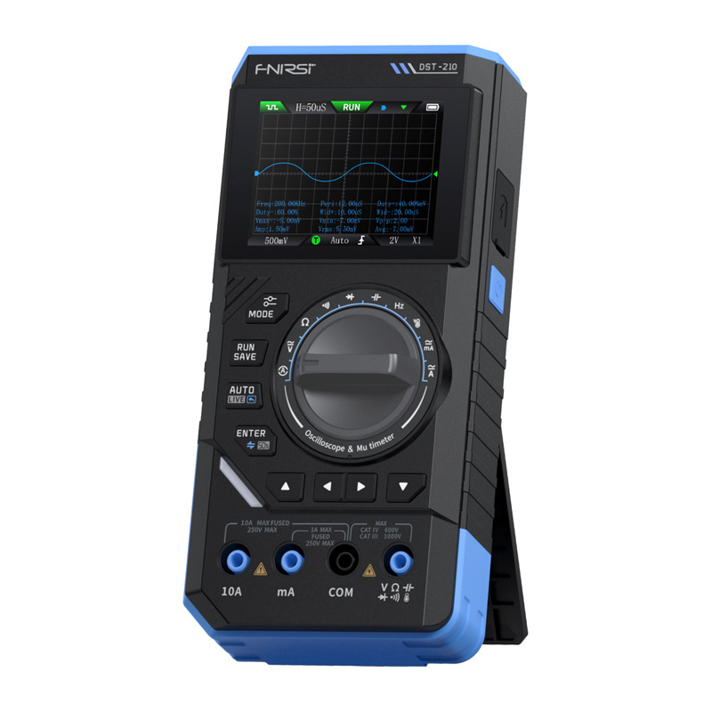 FNIRSI SigGen 3-in-1 DST-210 handheld digital multimeter with oscilloscope