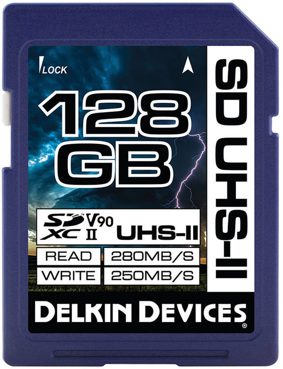 Delkin mälukaart Cinema SD SDXC UHS-II 128GB