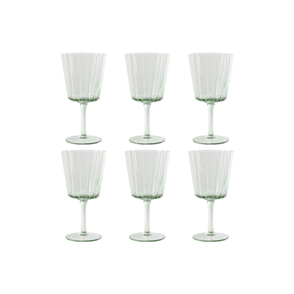 Home ESPRIT klaaside komplekt roheline Kristall 285ml 8,4x8,4x16,4cm (6tk)