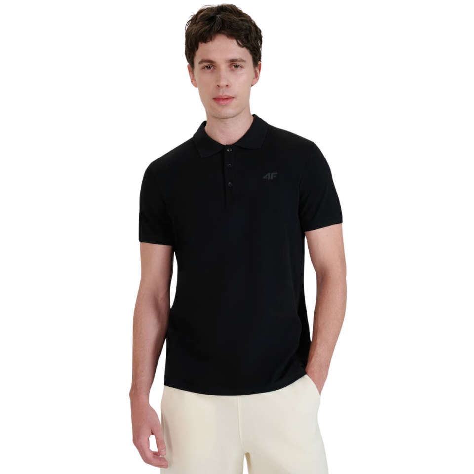 4F T-särk meestele Polo M366 sügav must 4FWMM00TPTSM366 20S suurus XXL