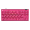 Logitech klaviatuur Pro X TKL Rapid US, roosa