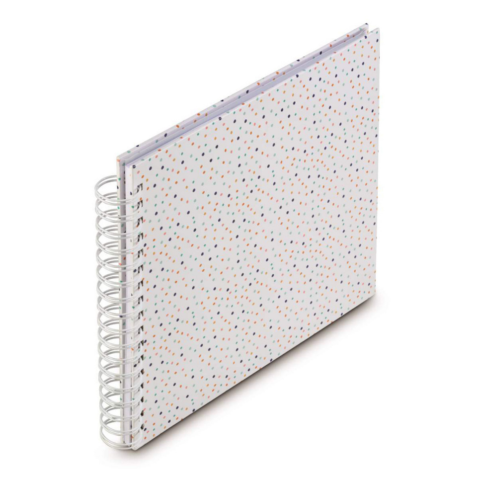 Hama fotoalbum Confetti 28x24 cm, 50 valged leheküljed, spiraalalbum