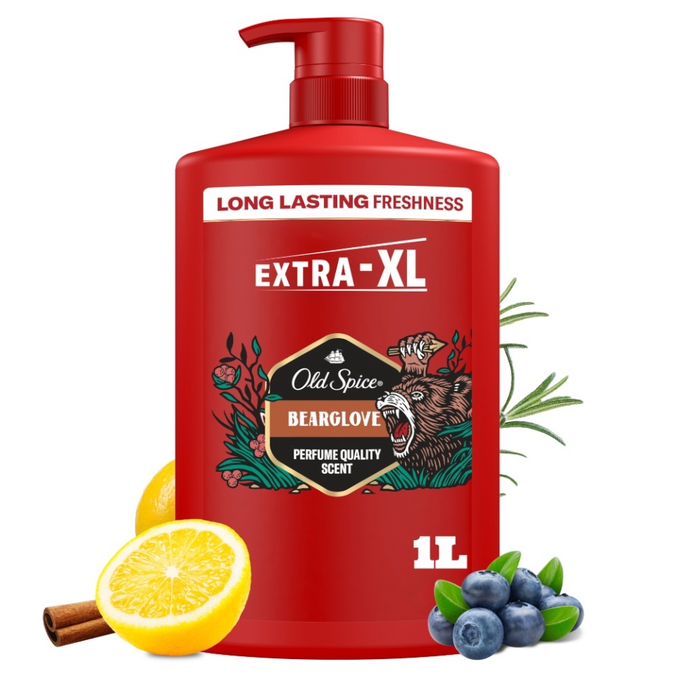 Old Spice Bearglove Meeste dušigeel ja šampoon, 1000 ml