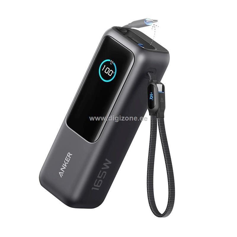 Anker akupank Laptop Power Bank, 25000 mAh, 165 W, must