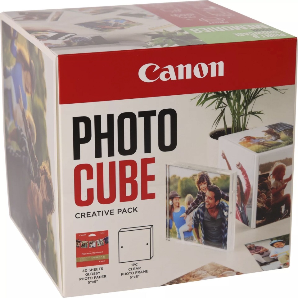 Canon fotopaber PP-201 13x13cm Photo Cube Creative Pack valge roheline 40 Lehte