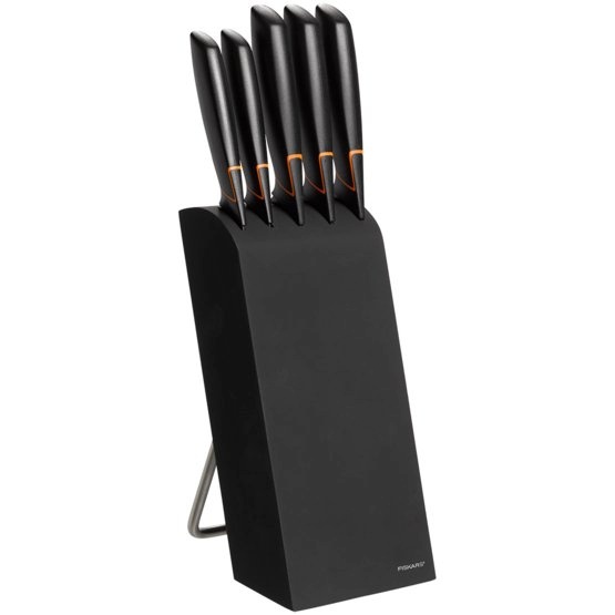 Fiskars nugade hoidik 5 noaga Edge Knife Block with 5 Knives, must