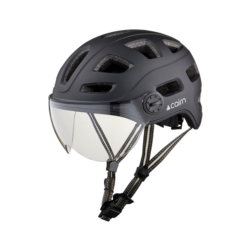Cairn kiiver Quartz Visor, Matte Black, L