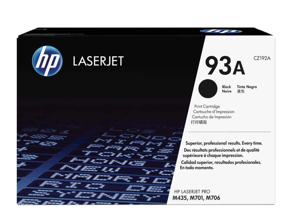 Hp tooner Cartridge No 93A HP93A 93A Black, must (CZ192A)