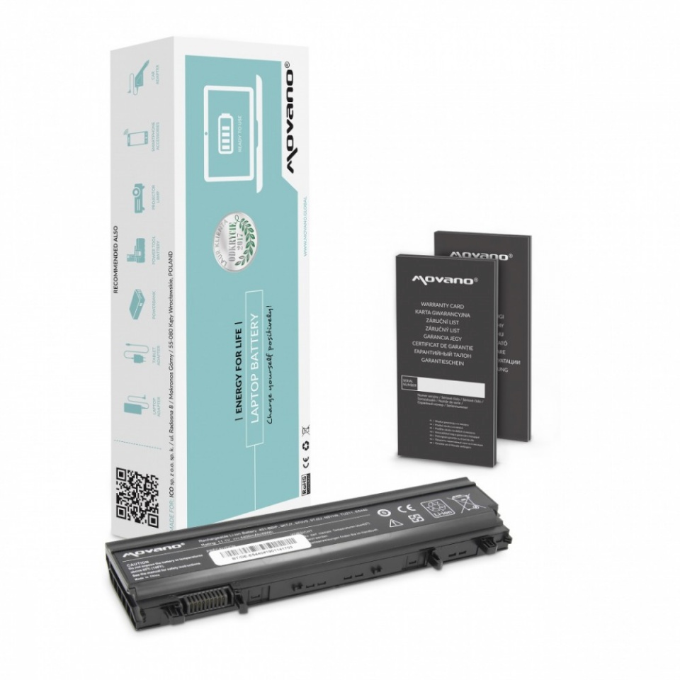 Movano sülearvuti aku VV0NF N5YH9 for Dell Latitude E5440 E5540 - 4400 mAh (49 Wh)