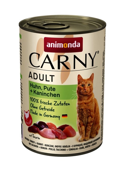 Animonda kassitoit Carny Adult Chicken, Turkey and Rabbit, 200g