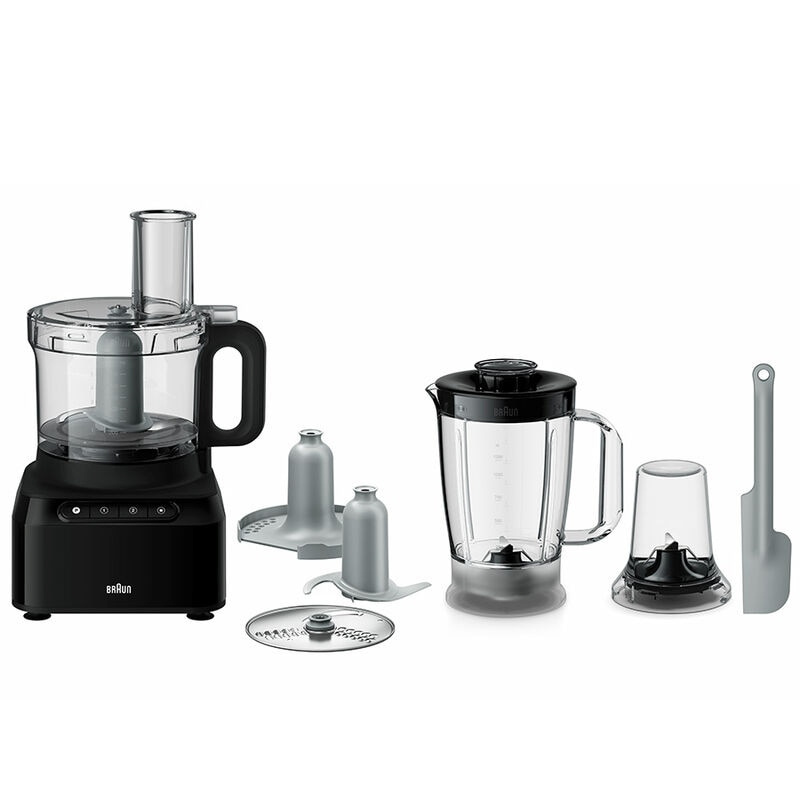 Braun köögikombain FP3132BK PurEase Food Processor, must