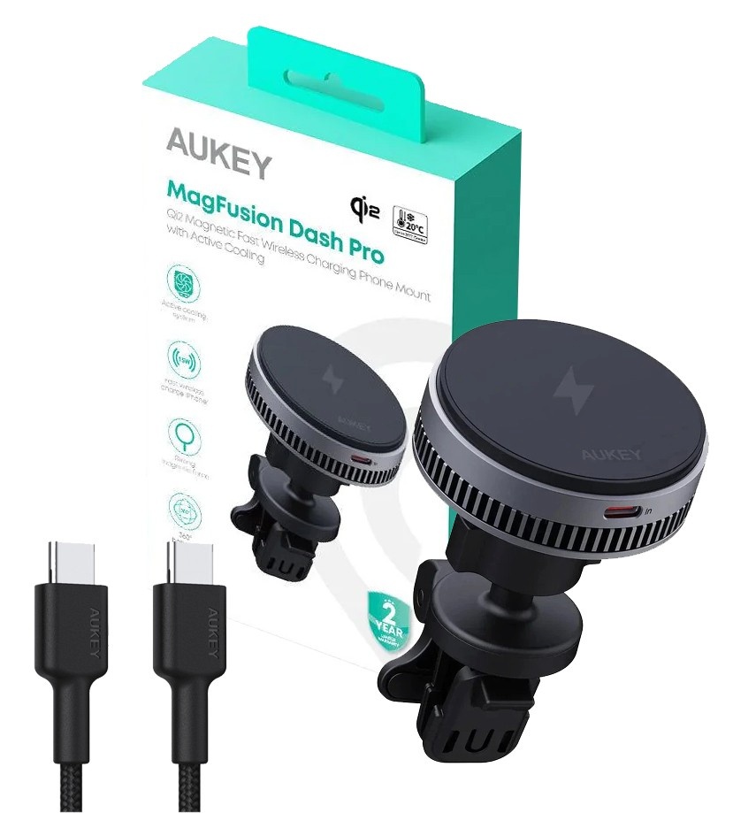 AUKEY HD-MC13A Qi2 15W 3A Cooling Wireless Charger
