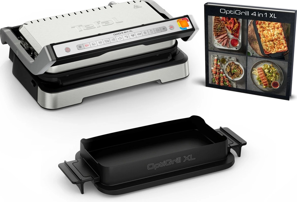 Tefal lauagrill GC784D30 OptiGrill 4in1 XL Table Grill, 2200W, roostevaba teras