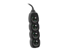 Tracer pikendusjuhe Power strip Power Watch 3m must (4 sockets)