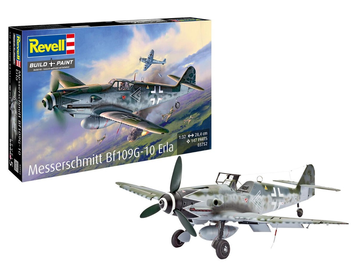 Revell Messerschmitt Bf109G-10 Erla Plastic Model Aircraft 1:32