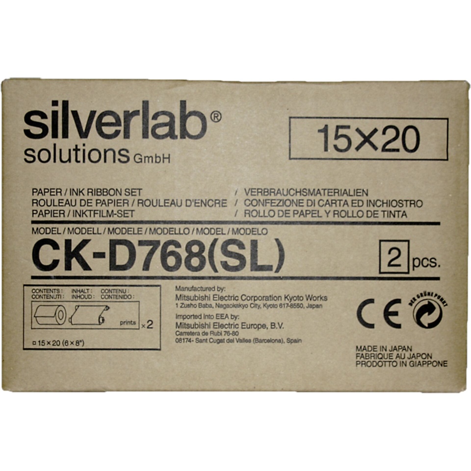 Mitsubishi CK-D 768 SL 15x20cm 2x 200 Prints