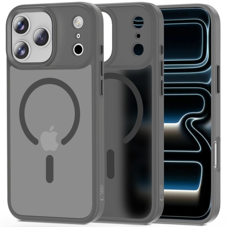 Tech-Protect MAGMAT MagSafe iPhone 17 Pro MATTE CRAYON GREY