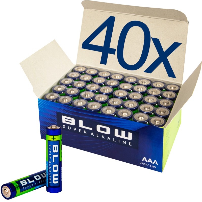 BLOW patarei AAA LR3 Super Alkaline 40tk