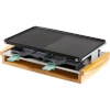 Domo elektrigrill D09246G Bamboo Raclette, must/pruun