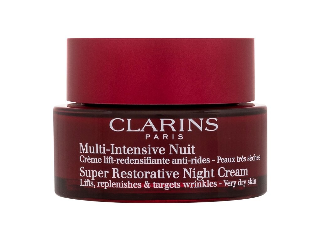 Clarins näokreem Super Restorative Night Cream Very Dry Skin 50ml, naistele