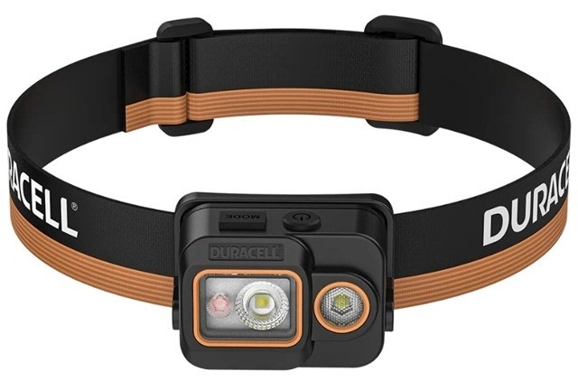 Duracell taskulamp DH700R Headlamp, must/oranž