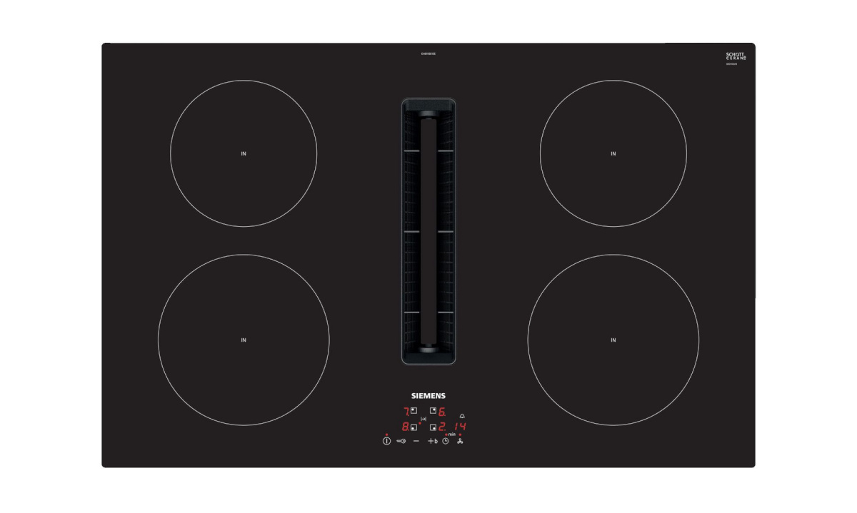 Siemens induktsioonpliit õhupuhastiga EH811BE15E iQ300, 80cm