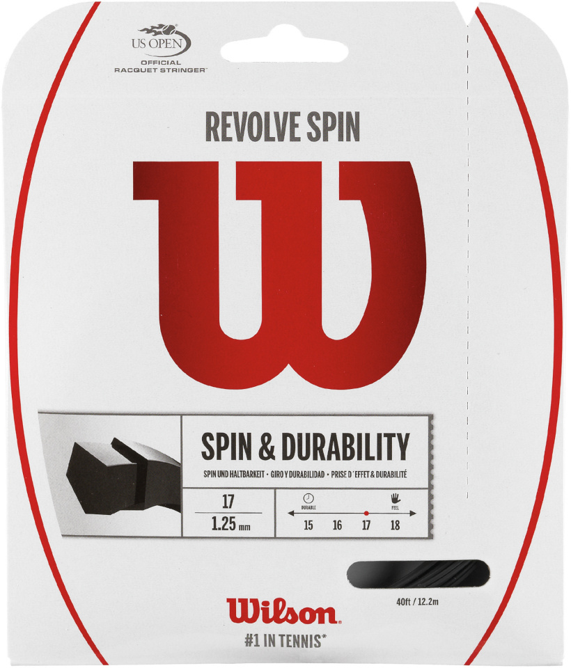 Wilson keeled Revolve Spin, must, 17/1,25 mm
