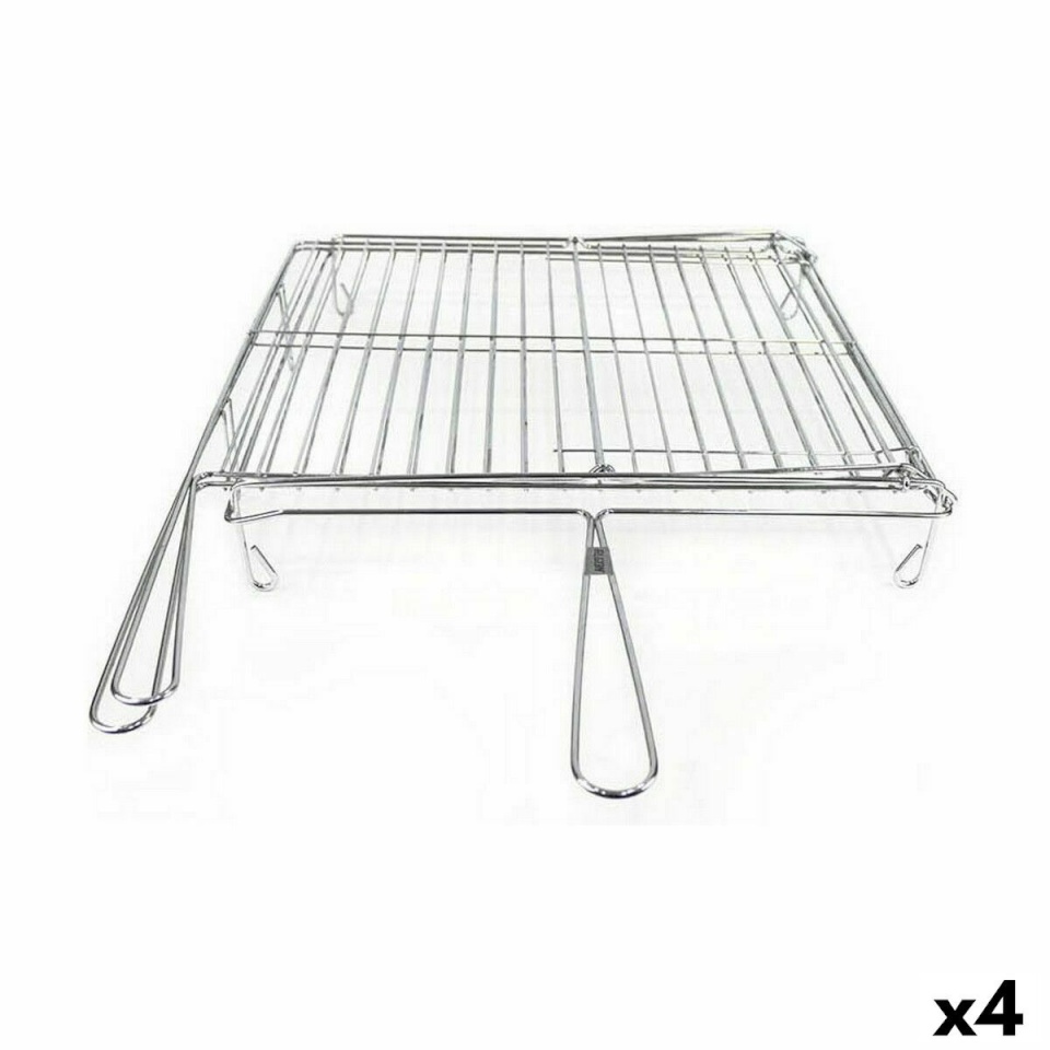 Algon Grill Kroomitud Pööratav Hõbedane 45x50x9cm (4tk)