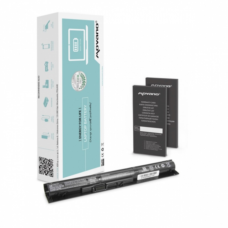 Movano sülearvuti aku VI04XL for HP ProBook 440 445 450 455 G2 - 2200 mAh (33 Wh)