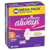 Always Platinum Normal Size 1 Hügieenisidemed Tiibadega, 48 tk