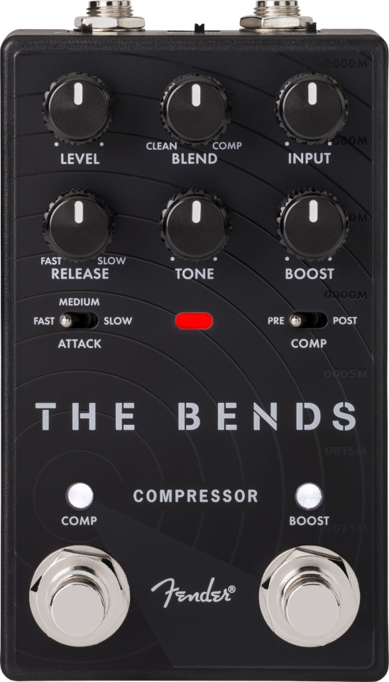 Fenderi kitarripedaal The Bends V2 kompressori kitarripedaal