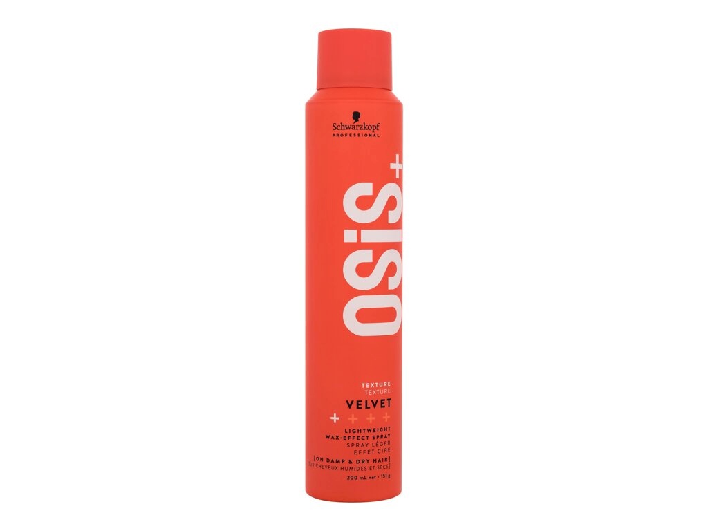 Schwarzkopf Professional juukselakk Osis+ Velvet Lightweight Wax-Effect Spray 200ml, naistele
