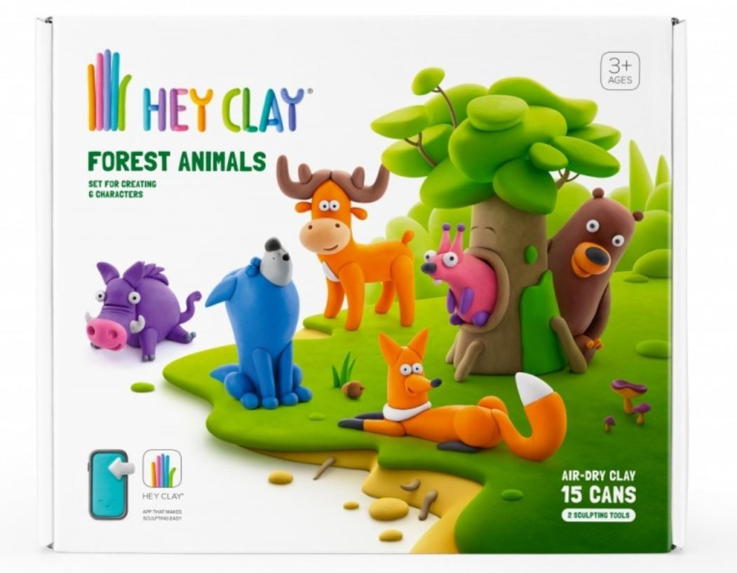Tm Toys mass plastic Hey Clay Set animals forest